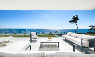 Private resale! Ultra deluxe avant garde beach front apartment for sale in an exclusive complex on the New Golden Mile, Marbella - Estepona. Reduced in price! 22048 