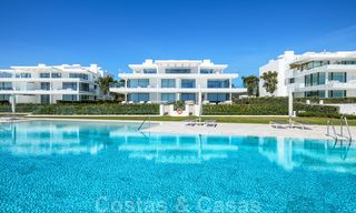 Private resale! Ultra deluxe avant garde beach front apartment for sale in an exclusive complex on the New Golden Mile, Marbella - Estepona. Reduced in price! 22064 