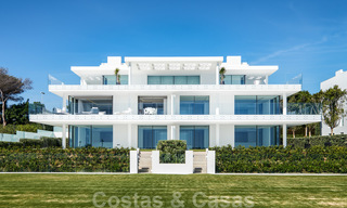 Private resale! Ultra deluxe avant garde beach front apartment for sale in an exclusive complex on the New Golden Mile, Marbella - Estepona. Reduced in price! 22066 