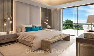 Magnificent new contemporary villa with sea views for sale next to a prestigious golf resort in Benahavis - Marbella 22071 