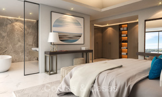 Magnificent new contemporary villa with sea views for sale next to a prestigious golf resort in Benahavis - Marbella 22072 