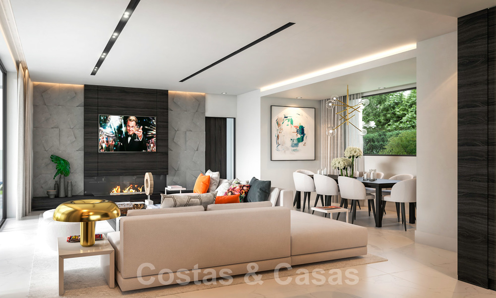 Magnificent new contemporary villa with sea views for sale next to a prestigious golf resort in Benahavis - Marbella 22074