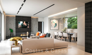 Magnificent new contemporary villa with sea views for sale next to a prestigious golf resort in Benahavis - Marbella 22074 