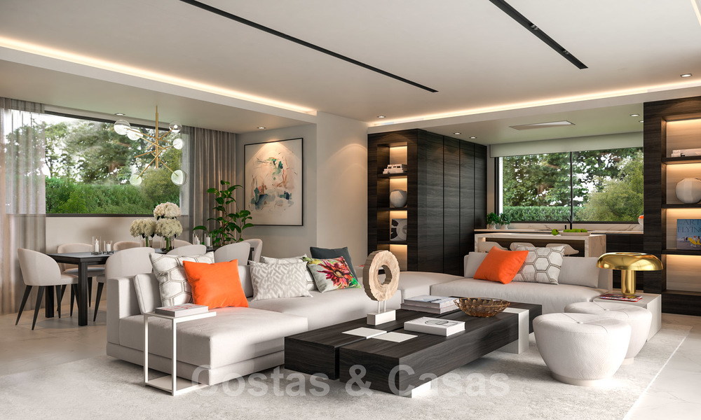 Magnificent new contemporary villa with sea views for sale next to a prestigious golf resort in Benahavis - Marbella 22075