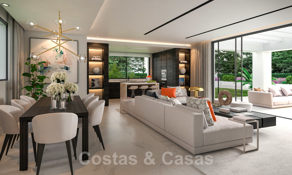 Magnificent new contemporary villa with sea views for sale next to a prestigious golf resort in Benahavis - Marbella 22076