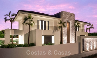 Magnificent new contemporary villa with sea views for sale next to a prestigious golf resort in Benahavis - Marbella 22079 