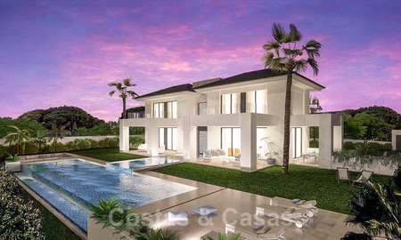 Magnificent new contemporary villa with sea views for sale next to a prestigious golf resort in Benahavis - Marbella 22080