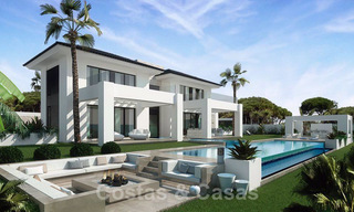 Magnificent new contemporary villa with sea views for sale next to a prestigious golf resort in Benahavis - Marbella 22082 