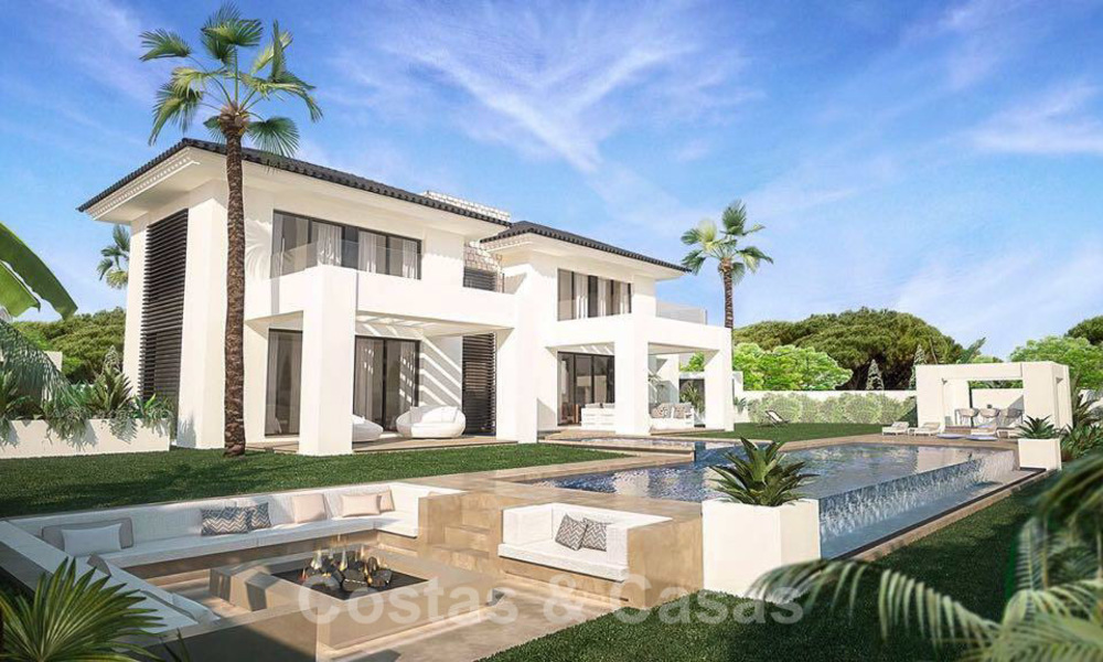 Magnificent new contemporary villa with sea views for sale next to a prestigious golf resort in Benahavis - Marbella 22083