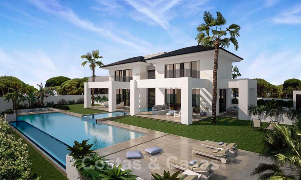 Magnificent new contemporary villa with sea views for sale next to a prestigious golf resort in Benahavis - Marbella 22084
