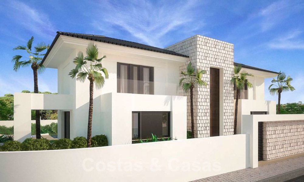 Magnificent new contemporary villa with sea views for sale next to a prestigious golf resort in Benahavis - Marbella 22085