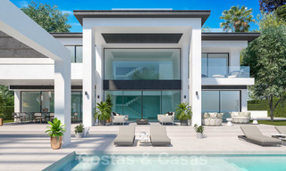 Three exclusive contemporary luxury villas for sale, walking distance to the beach, amenities, San Pedro - Puerto Banus, Marbella 22272 