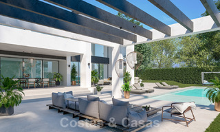 Three exclusive contemporary luxury villas for sale, walking distance to the beach, amenities, San Pedro - Puerto Banus, Marbella 22275 