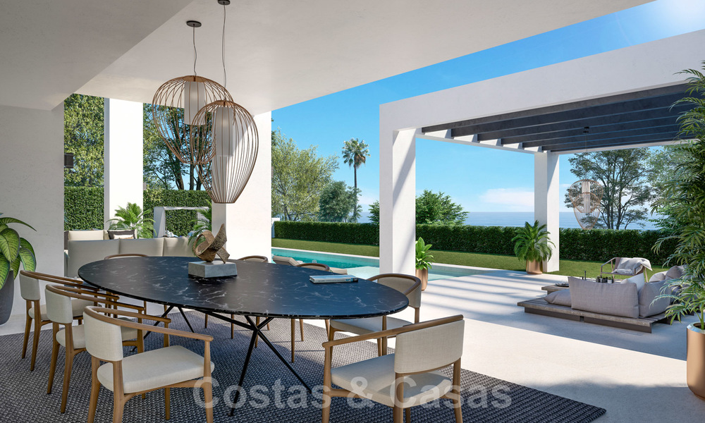 Three exclusive contemporary luxury villas for sale, walking distance to the beach, amenities, San Pedro - Puerto Banus, Marbella 22276