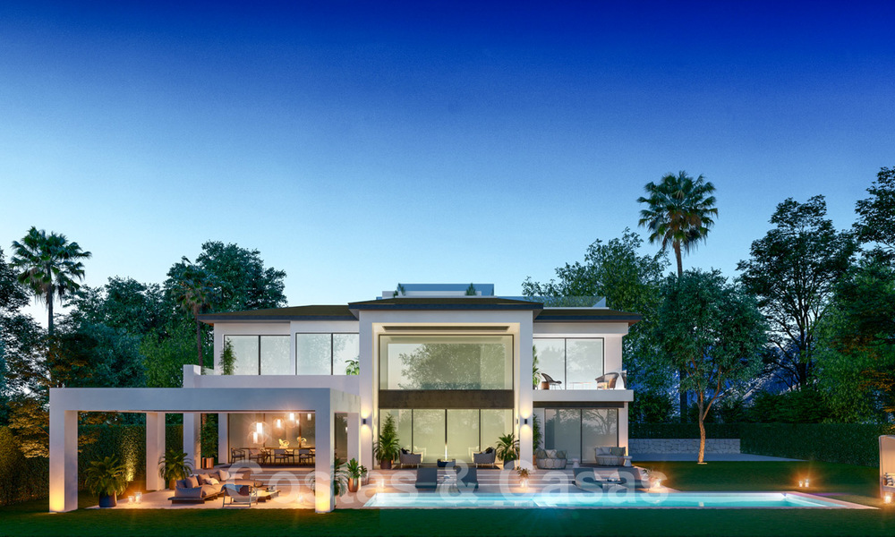 Three exclusive contemporary luxury villas for sale, walking distance to the beach, amenities, San Pedro - Puerto Banus, Marbella 22286