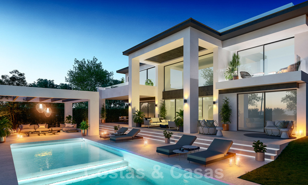 Three exclusive contemporary luxury villas for sale, walking distance to the beach, amenities, San Pedro - Puerto Banus, Marbella 22287