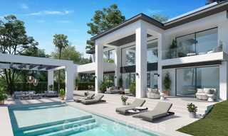 Three exclusive contemporary luxury villas for sale, walking distance to the beach, amenities, San Pedro - Puerto Banus, Marbella 22288 