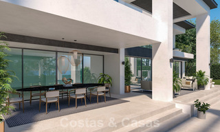 Three exclusive contemporary luxury villas for sale, walking distance to the beach, amenities, San Pedro - Puerto Banus, Marbella 22289 