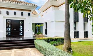 Magnificent villa with panoramic sea views for sale in a prestigious 5* golf resort on the New Golden Mile, between Marbella and Estepona 23341 