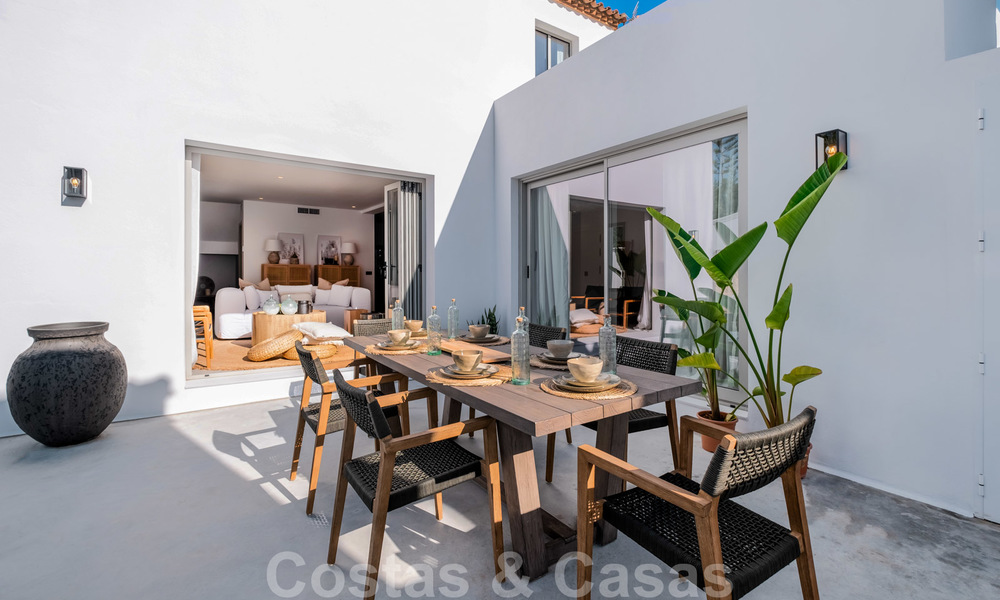 Beautifully renovated Ibiza style semi-detached villa for sale, walking distance to the beach and centre of San Pedro - Marbella 23375