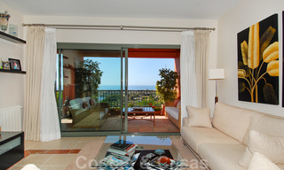 Luxury apartments for sale in Royal Flamingos with stunning views over the golf and sea in Marbella - Benahavis 23571 