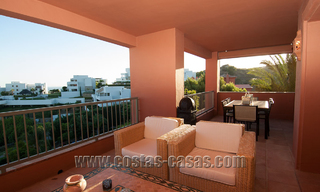 Luxury apartments for sale in Royal Flamingos with stunning views over the golf and sea in Marbella - Benahavis 23587 