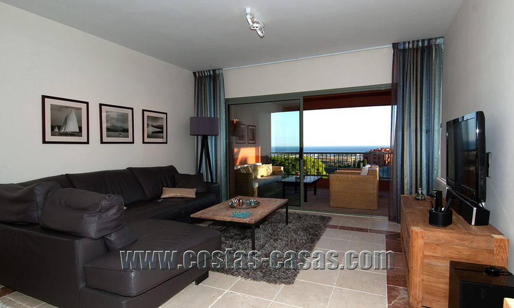 Luxury apartments for sale in Royal Flamingos with stunning views over the golf and sea in Marbella - Benahavis 23591