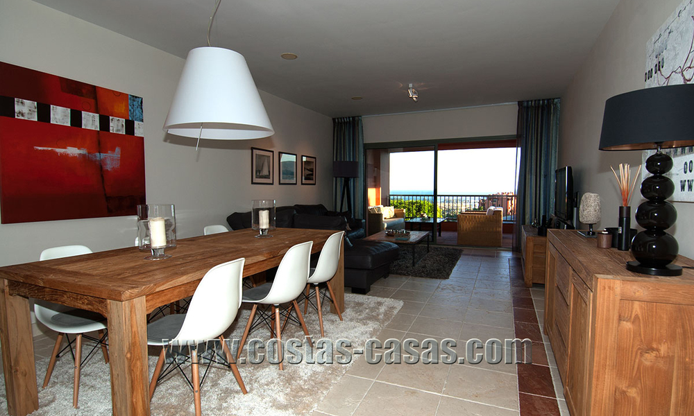 Luxury apartments for sale in Royal Flamingos with stunning views over the golf and sea in Marbella - Benahavis 23592