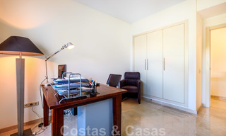 Contemporary garden corner apartment for sale in a residential development with private lagoon, Casares, Costa del Sol 23595 