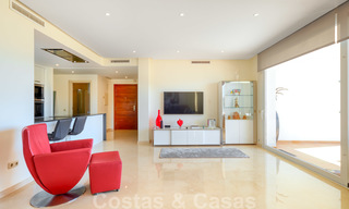 Contemporary garden corner apartment for sale in a residential development with private lagoon, Casares, Costa del Sol 23611 