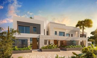 Modern luxury houses for sale in a gated complex, close to the golf course and the centre of San Pedro in Marbella 23625 