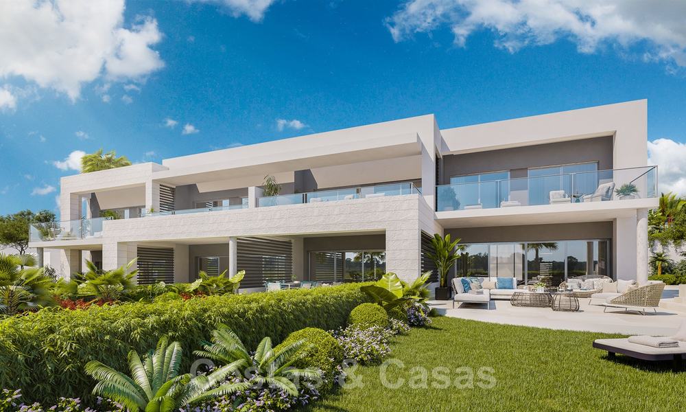 Modern luxury houses for sale in a gated complex, close to the golf course and the centre of San Pedro in Marbella 23627