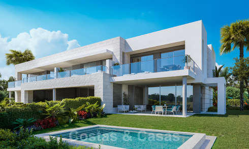 Ready to move in, modern luxury houses for sale in a gated complex, close to the golf course and the centre of San Pedro in Marbella 23629