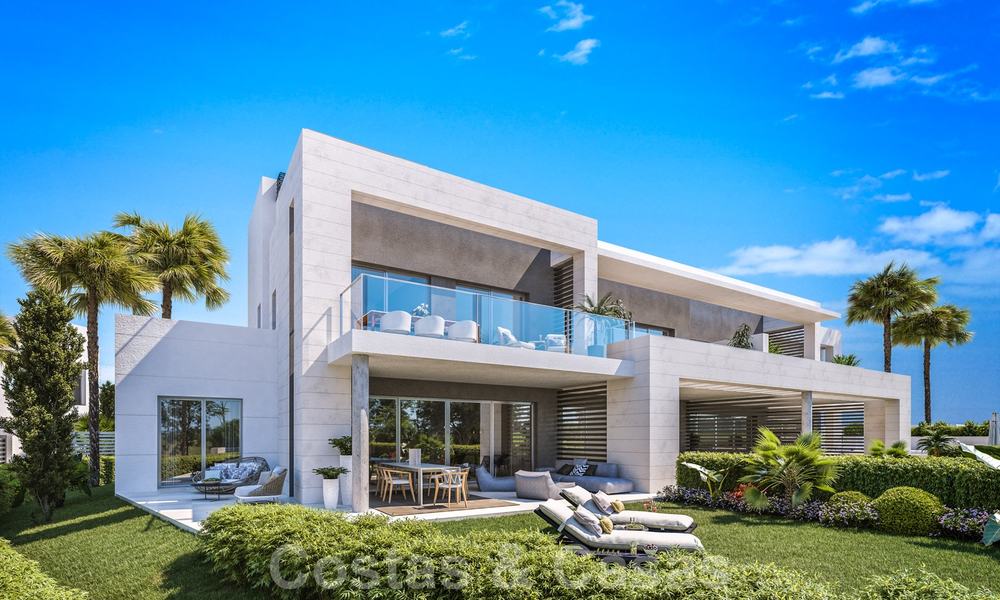 Modern luxury houses for sale in a gated complex, close to the golf course and the centre of San Pedro in Marbella 23636