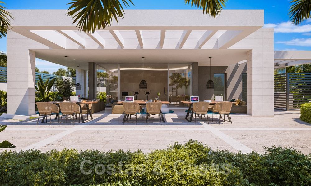 Modern luxury houses for sale in a gated complex, close to the golf course and the centre of San Pedro in Marbella 23638