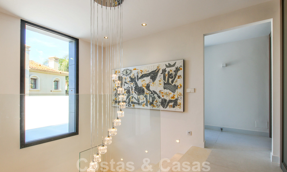 Ready to move into new modern luxury villa in gated and secured residential area for sale in Nueva Andalucia, Marbella. Open to reasonable offers! 23671