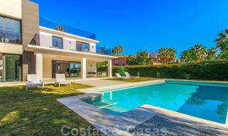 Ready to move into new modern luxury villa in gated and secured residential area for sale in Nueva Andalucia, Marbella. Open to reasonable offers! 23674 