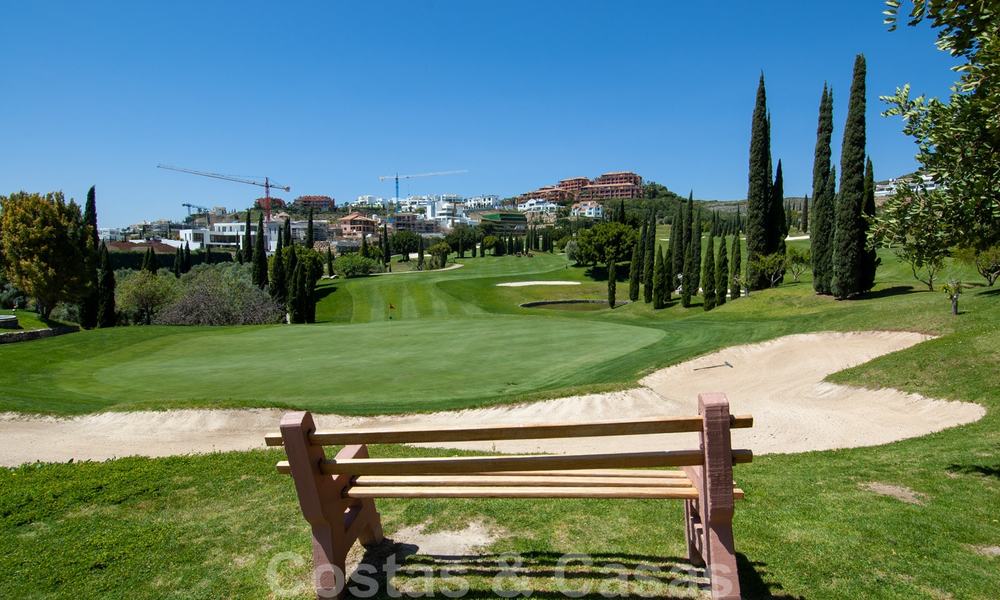 Modern luxury first line golf apartments with stunning golf and sea views for sale in Marbella – Benahavis 24082