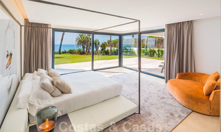 Modern exclusive beachfront villa for sale with panoramic sea views on the New Golden Mile, between Marbella and Estepona. Back on the market! 24262 