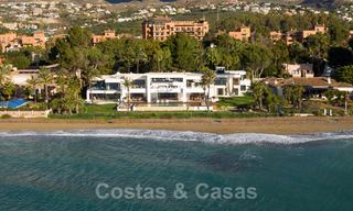 Modern exclusive beachfront villa for sale with panoramic sea views on the New Golden Mile, between Marbella and Estepona. Back on the market! 24269 
