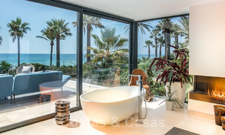 Modern exclusive beachfront villa for sale with panoramic sea views on the New Golden Mile, between Marbella and Estepona. Back on the market! 24272 