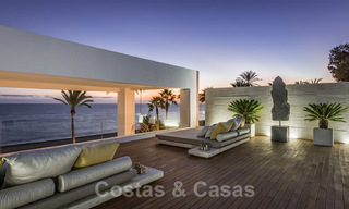 Modern exclusive beachfront villa for sale with panoramic sea views on the New Golden Mile, between Marbella and Estepona. Back on the market! 24274 