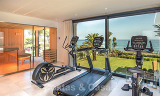 Modern exclusive beachfront villa for sale with panoramic sea views on the New Golden Mile, between Marbella and Estepona. Back on the market! 24279 