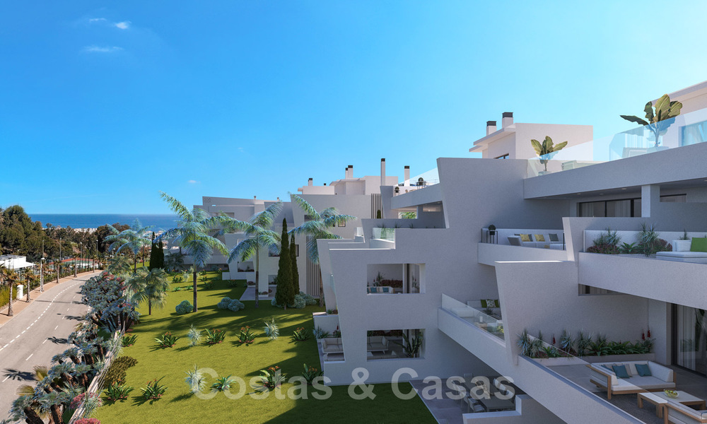 Elegant new modern apartments with panoramic mountain- and sea views for sale in the hills of Estepona 27719
