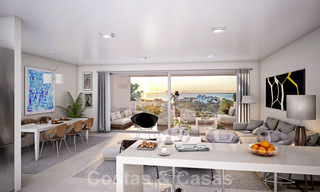 Quality, contemporary design apartments for sale with panoramic sea views in Estepona. Ready to move in, 24369 