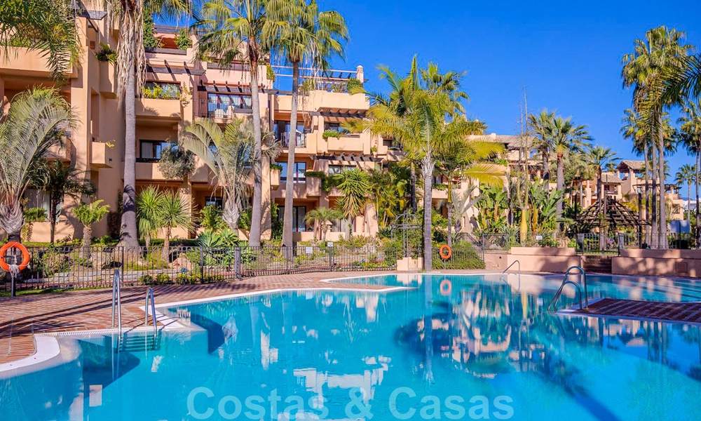 Luxury apartment in a front-line beach complex for sale in San Pedro Playa, within walking distance to amenities and the centre of San Pedro, Marbella 24347