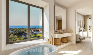 Mediterranean style villas and semi-detached villas with sea- and golf views in Elviria, Marbella 24408 