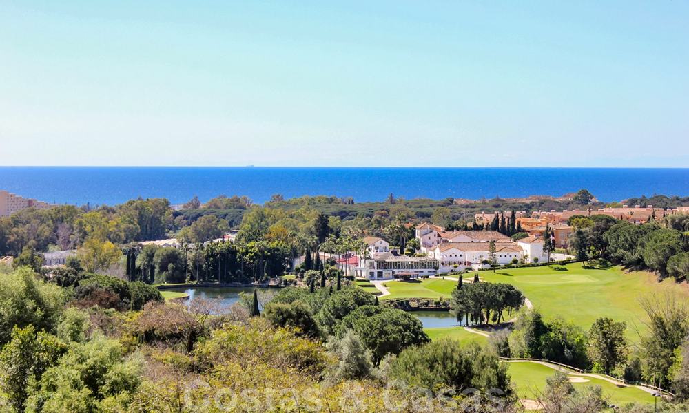 Mediterranean style villas and semi-detached villas with sea- and golf views in Elviria, Marbella 24416