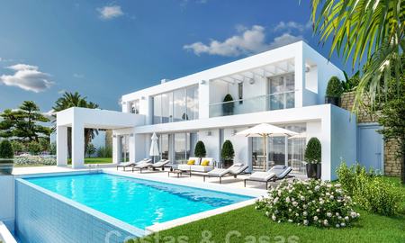 Modern new build villa with stunning mountain and sea views for sale in the hills of Eastern Marbella 24447