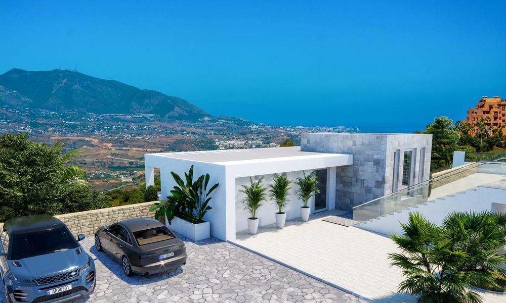 Modern new build villa with stunning mountain and sea views for sale in the hills of Eastern Marbella 24454